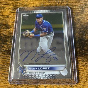 2021 Topps Nicky Lopez Auto CVA-NL